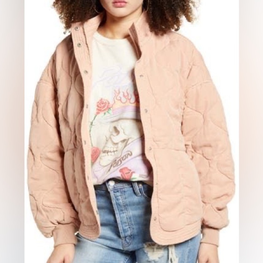 Blank NYC *Blush Pink Quilted Jacket - Picture 3 of 13